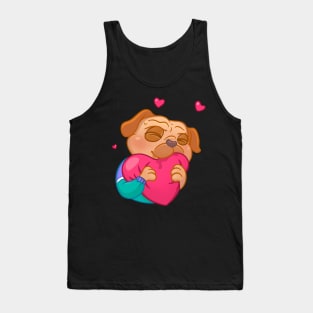 In love pug during isolation of COVID-19 Tank Top